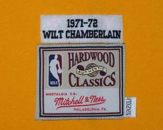 Wilt Chamberlain 71 72 Lakers Mitchell & Ness Authentic Jersey 52 