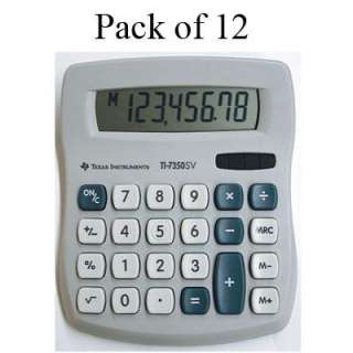 Texas Instruments SP/CS/44/7350/F Mini Desktop Calc 12 Pack 