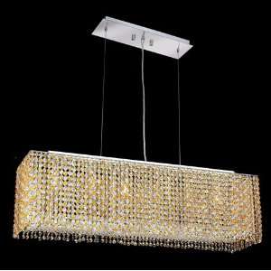 Amazing rectangular shaped crystal chandelier lighting 