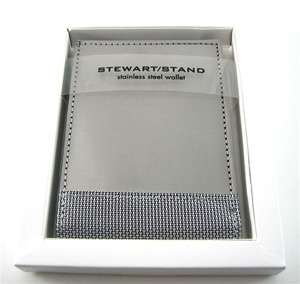 New Stewart Stand Stainless Steel Billfold Wallet w/ID  