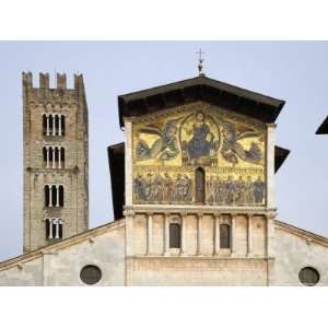  View of Religious Artwork on Top Wall of a Chapel, Lucca 