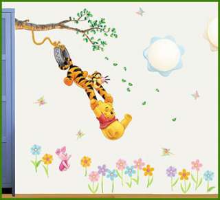 wall decor stickers mural decals art tree flower winnie the pooh 