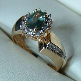 84CTWT NATURAL ALEXANDRITE & DIAMOND RING  