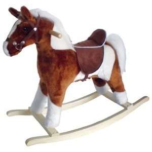  New Mini Pinto Horse with Brown Saddle Toddler Plush 