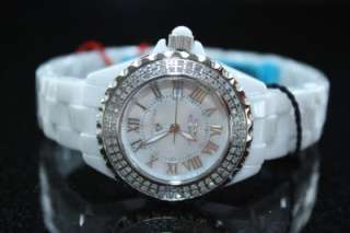 Womens Swiss Legend Karamica Ceramic Diamond White Watch SL 10051 WWSR 
