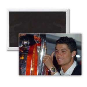 Christiano Ronaldo   3x2 inch Fridge Magnet   large magnetic button 