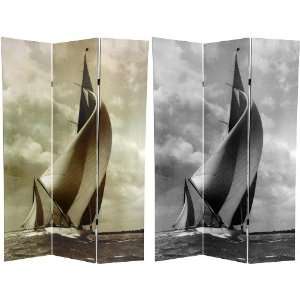    6 ft. Tall Sailboat Double Sided Room Divider