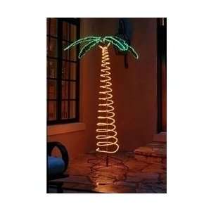  Deluxe Palm Tree, Tapered Trunk, 7 ft. Tall Rope Light 