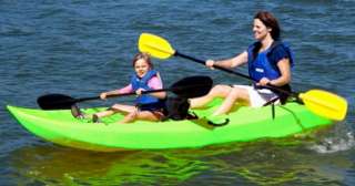 New Lifetime 10 Adult Tandem 1 2 or 3 Person Sea Kayak With Backrests 