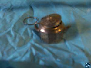 Sterling Tea Strainer  Miniature Teapot   High Quality  