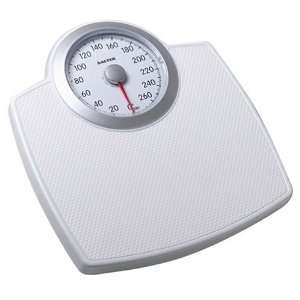  Salter 144 Mechanical Bathroom Scale, White and Silver 