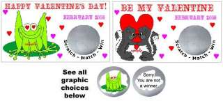 10 Valentines Day Themed Scratch Off Tickets