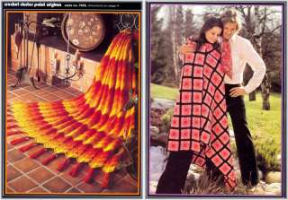 Vintage Afghans Throws Arans++ Crochet & Knit Patterns  