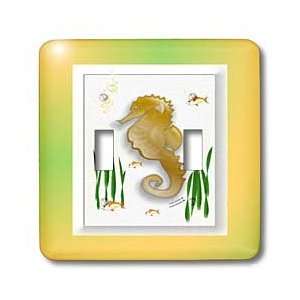 SmudgeArt Seahorse Designs   Seahorse B   Light Switch Covers   double 