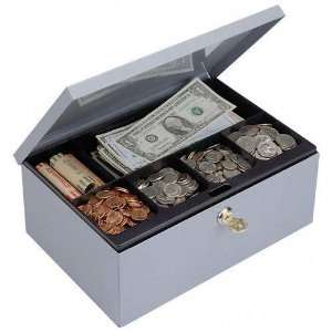 STEELMASTER Cash Box with Security Lock, Includes Keys, 11 