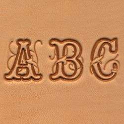 Alphabet stamp Script set 3/4 leather tool tandy new  