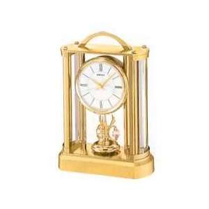  Seiko Mantel Clock With Pendulum QHN001GLH