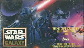 1993 Topps Star Wars Galaxy Deluxe Trading Cards Box  