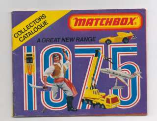 MATCHBOX DIECAST CARS & TOYS 1975 CATALOGUE CATALOG  