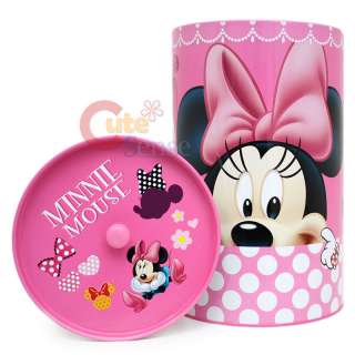 Disney Minnie Mouse Tin Trash Can Bin Set 2