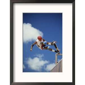  Skateboarder on a Ramp Superstock Collection Framed 