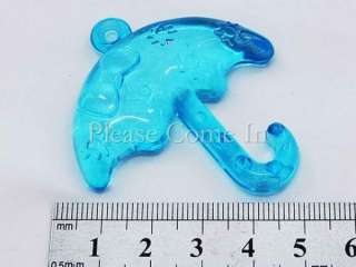 20pcs of mini acrylic umbrella charms suitable for favour decorations 