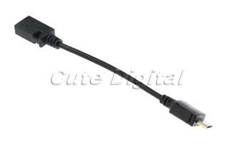 Micro Male to Mini Female USB Adapter Converter Cable  