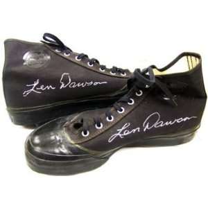  Len Dawson Football Cleats Autographed / Signed 