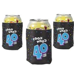   Look Whos 40 Can Covers   Tableware & Soda Can Covers