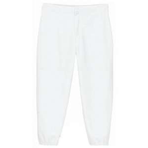 Custom Ladies Pro Softball Pants With/Without Belt Loops WHITE   WH WM 
