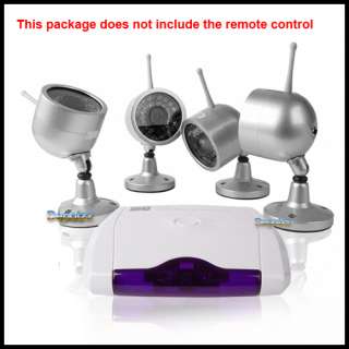 WIRELESS 4 CAMERA TV/PC VIDEO SECURITY SURVEILLANCE KIT  