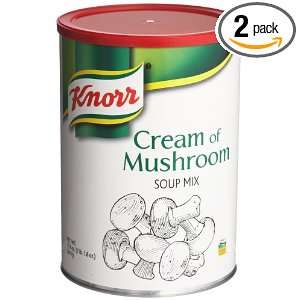 Knorr Cream of Mushroom Soup Mix, 15.4 Ounce Canisters (Pack of 2 