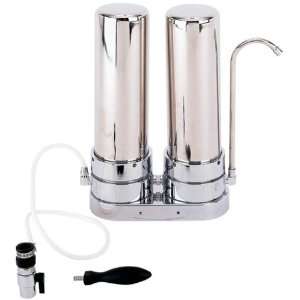 Stainless Steel Dual Countertop Water Filtration System