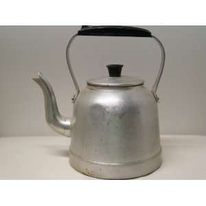  ANTIQUE ALUMINUM TEA KETTLE 