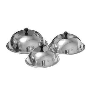  Evo Stainless Steamer Covers   Set of 3 Sizes Patio, Lawn 