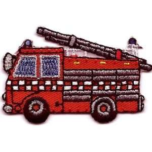    Vehicles/Rescue Fire Truck, Sm   Iron On Applique 