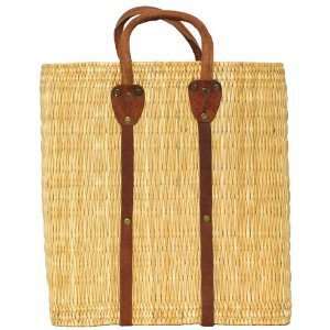  Moroccan Straw Summer Beach / Shopper / Tote Bag 14.5 X 