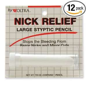  Woltra Nick Relief Large Styptic Pencil, 0.875 Ounce (Pack 