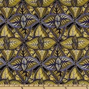  44 Wide Sunshine and Shadows Coleus Periwinkle Fabric By 
