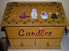 drawer wood candle box free parcel post mail