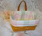 Vintage Hand Made Longaberger Easter Wall Basket 1992