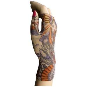  LympheDivas 20 30 mmHg Lotus Dragon Tattoo Printed 