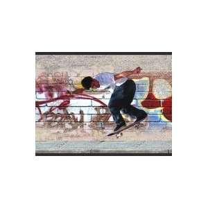  Skateboard Graffiti Wallpaper Border