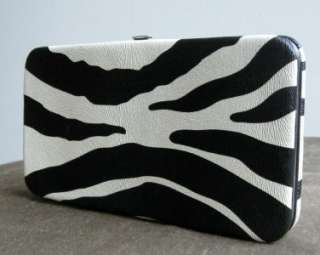 Soft Leather Like Textured MaterialBlack Zebra Print.