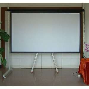Frugah 92 Movie Hdtv LCD Black Projection Projector Electric Screen 