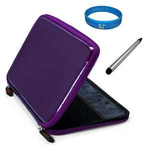 Purple EVA Carbon Fiber Durable Protective Hard Cube Carrying Case 