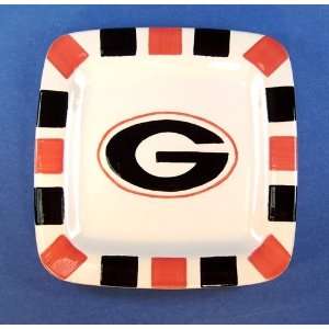  University of Georgia Bulldogs 8 inches Square Ceramic Plate 