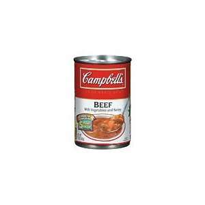 Campbells Condensed Soup Beef with Vegetables & Barley   12 Pack 