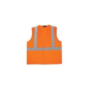 Safety Vests   Reflective w/3 Pockets   Hi Viz Orange   S388   Large 