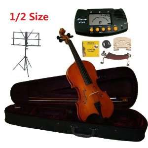  Merano 1/2 Size Violin with Case and Bow+Extra Set of 